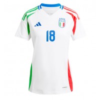 Taliansko Nicolo Barella #18 Vonkajší Ženy futbalový dres ME 2024 Krátky Rukáv